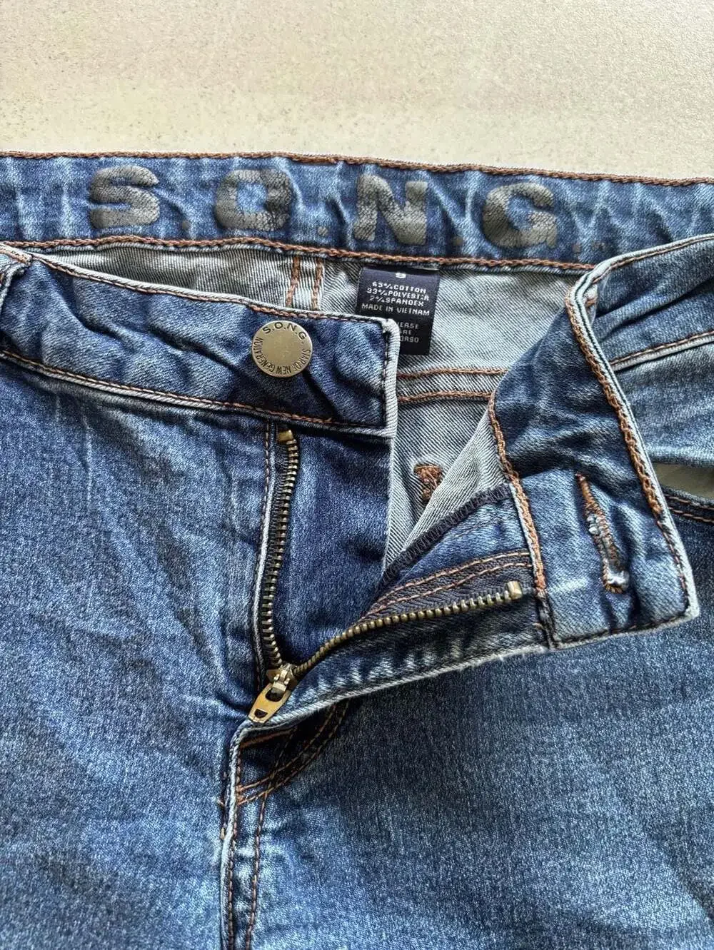 S.O.N.G. Skinny Stretch Denim Jeans Dark Wash Size 9